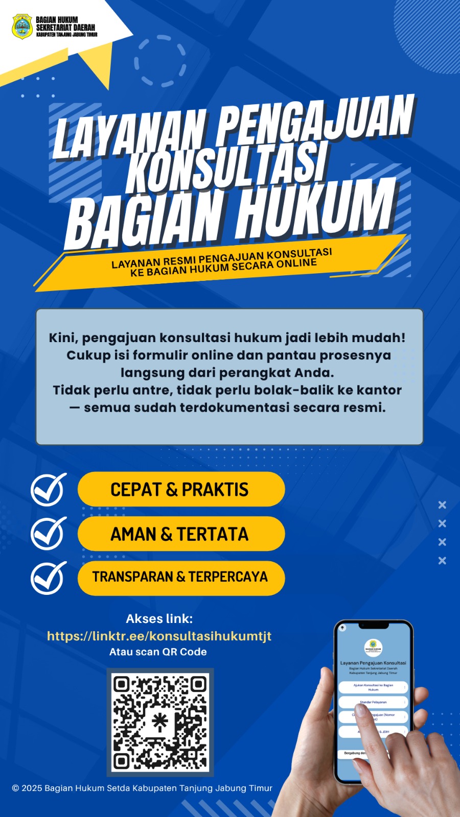 Layanan Pengajuan Konsultasi Produk Hukum pada Bagian Hukum